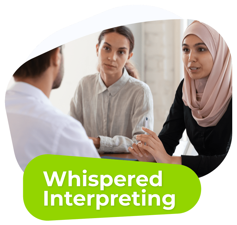Whispered interpreting